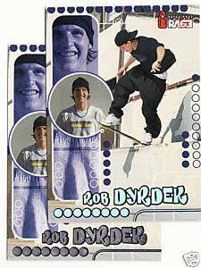 105) 2000 RAGE ROB DYRDEK SKATEBOARD CARDS #3  