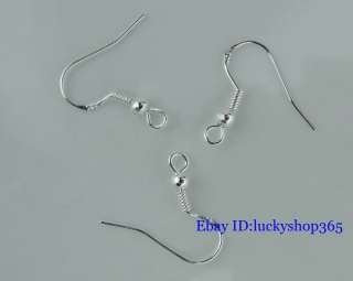 200PCS Sterling Silver Earrings hook coil ear wires II  