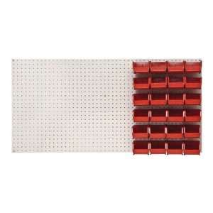  Peg Board Plastic Storage Bin Kit   PB C QUS210   Wall 