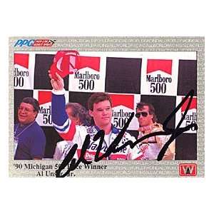  Al Unser, Jr. Autographed / Signed 1991 PPG Indy Racing 