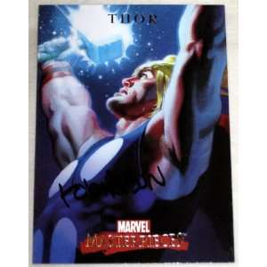 2007 Marvel Masterpieces THOR Promo Card Signed By Andrew Robinson