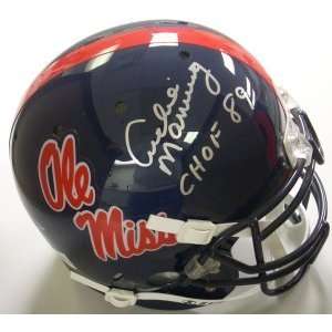 Archie Manning Autographed Helmet   Authentic