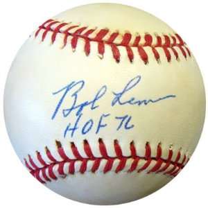 Bob Lemon Autographed AL Baseball HOF PSA/DNA