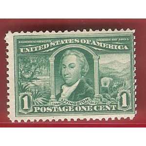  Stamps US Robert R Livingston Scott 323 MNH VFOG 