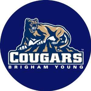 Brigham Young University 25 Single ring swivel bar stool with Black 