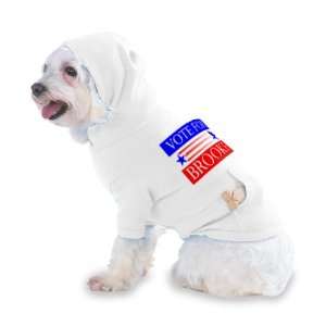   BROOKE Hooded (Hoody) T Shirt with pocket for your Dog or Cat XS White