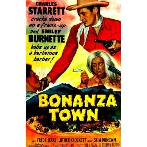  Bonanza Town Poster 27x40 Charles Starrett Fred F.  