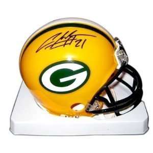 CHARLES WOODSON SIGNED AUTOGRAPHED GREEN BAY PACKERS MINI HELMET COA 