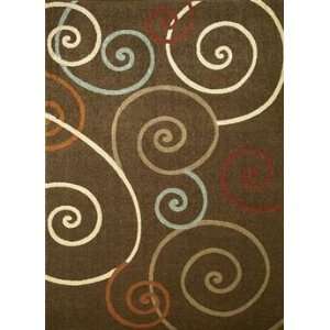  Concord Global Chester Scroll Brown   6 7 x 9 3