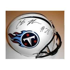 Chris Johnson Autographed Tennesee Titans Full Size Riddell Replica 