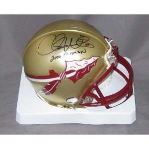 Chris Weinke Autographed Mini Helmet   Florida State   Autographed 