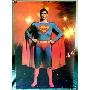 Christopher Reeve As Superman HTF Poster Print 21 X 31 and Scarce 