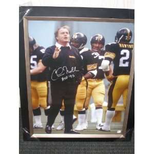 Chuck Noll Autographed 16x20 Professionally Framed and Matted with COA