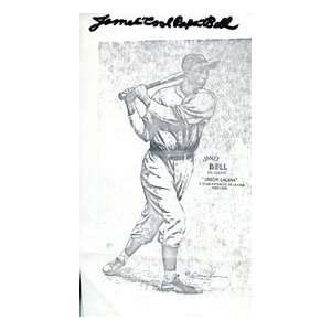  James Cool Papa Bell Autographed/Hand Signed Postcard 