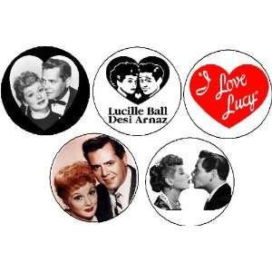  Set of 5 I Love Lucy Pinback Buttons Desi Arnaz 