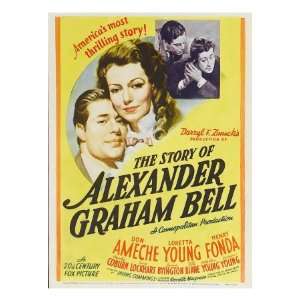 The Story of Alexander Graham Bell, Don Ameche, Loretta Young, 1939 