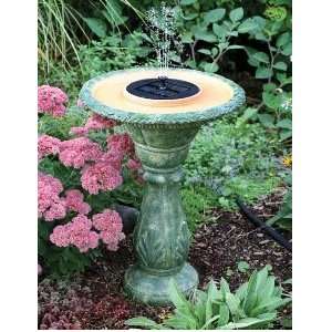  Echo Valley Firenze Solar Birdbath Fountain