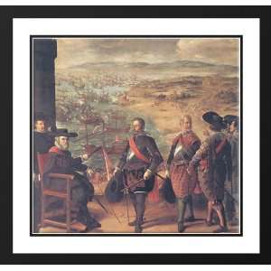 Zurbaran, Francisco de 30x28 Framed and Double Matted Defence of Cadiz 