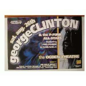 George Clinton Denver Colorado 2000 Concert Poster