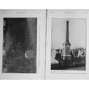  1914 Photograph George Stevens Cleeve Headstone Obelisk 