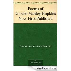  of Gerard Manley HopkinsNow First Published Gerard Manley Hopkins 