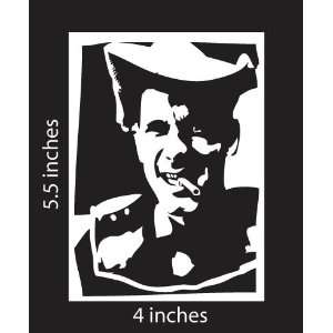  Hank Williams 3 III Sticker Cut Vinyl Decal Hank 3 White 