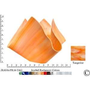  Jezebel Radiance® Tangerine Orange Glass Vase