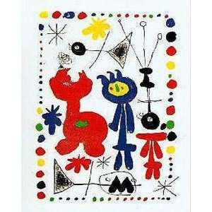 Joan Miro   Personnage Et Oiseaux