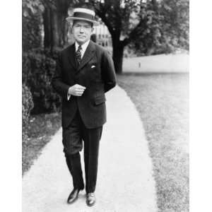  1925 photo John D. Rockefeller, Jr., takes vacation 