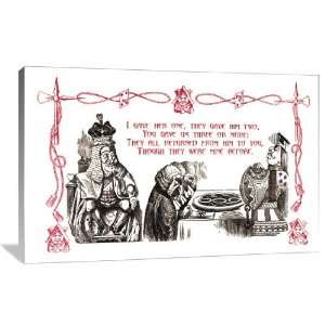 Alice in Wonderland King and Tarts   Gallery Wrapped Canvas   Museum 