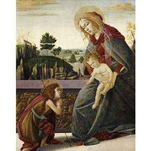 The Madonna and Child With The Young Saint John The Baptist by Sandro 