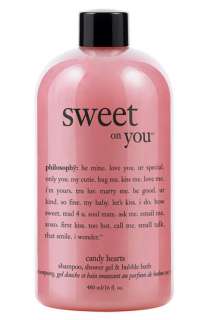 philosophy sweet on you candy hearts shampoo, shower gel & bubble 