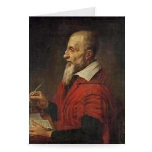 Joseph Justus Scaliger (1540 1609) (oil on   Greeting Card (Pack of 
