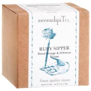 SerendipiTea Ruby Sipper, Blood Orange, Hibiscus & Tisane Tea, 4 Ounce 