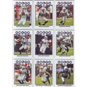  2008 Topps Football Indianapolis Colts Team Set Sports 