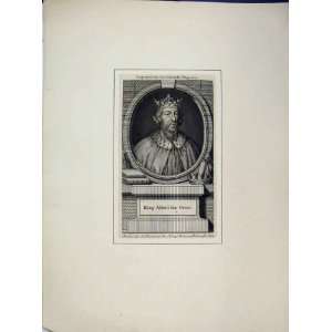  Portrait King Alfred Great Engraving Universal Magazine 