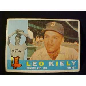 Leo Kiely Boston Red Sox #94 1960 Topps Signed Autographed Baseball 