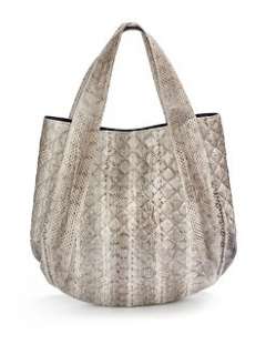 Beirn   Jenna Quilted Watersnake Hobo/Grey White