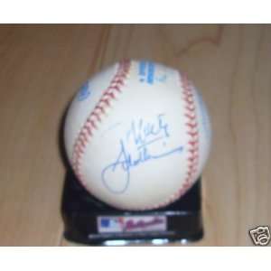  MARTY SCHOTTENHEIMER signed AL baseball *CHIEFS* +COA 