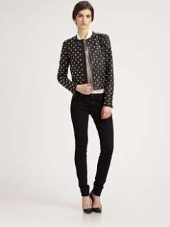 Diane von Furstenberg   Kate Studded Leather Jacket