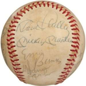 Mickey Mantle Autographed Baseball   Greats 16 JSA   Autographed 