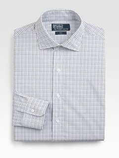 Polo Ralph Lauren   Custom Fit Checked Estate Dress Shirt