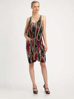 Thakoon   Silk Drape Front Dress    