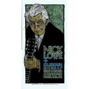  Nick Lowe 2007 Portland Concert Poster