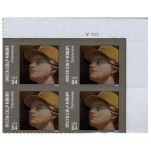  Oveta Culp Hobby Set of 4 (Four) x 84 us Postage Stamps 