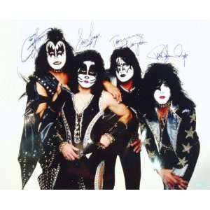 Gene Simmons and Paul Stanley, Eric Singer and Tommy Thayer Signed 