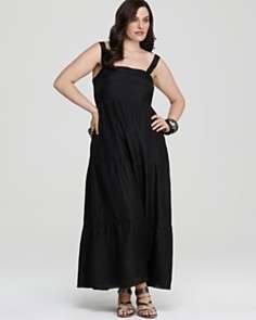 Eileen Fisher Plus Size Tiered Sundress
