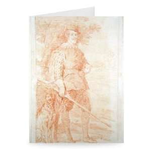 King Philip IV of Spain in hunting costume   Greeting Card (Pack of 