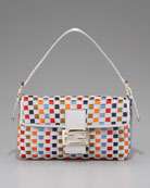 zoom fendi woven satin baguette nms12 v0xsm highlights karl lagerfeld