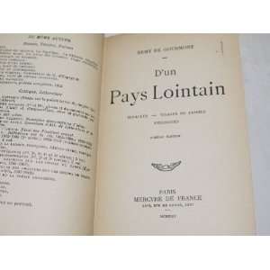 un Pays Lointain Remy de (1858 1915) Gourmont  Books